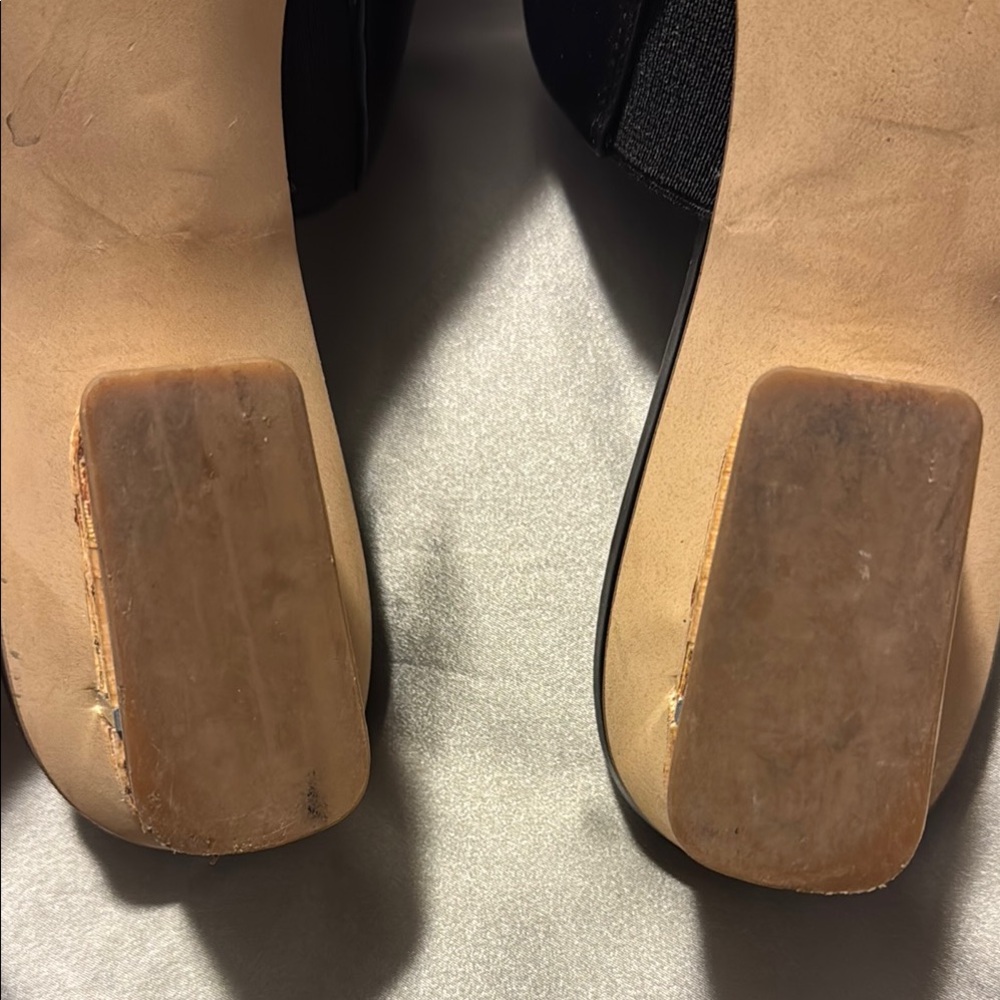 Franco Sarto Black Leather Mules - Picture 7 of 8